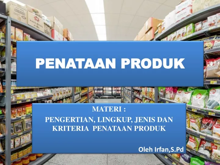 penataan produk