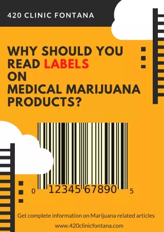 Why Reading label on marijuana product is necessary