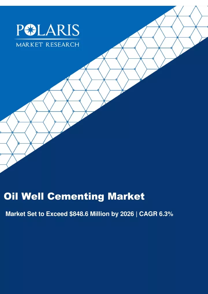 oil well cementing market