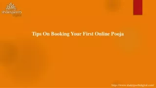 tips on booking your first online pooja