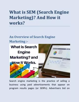 What is SEM (Search Engine Marketing)? And How it works?