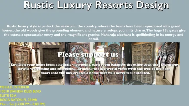 rustic luxury resorts design