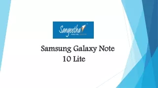 Buy Samsung Galaxy Note 10 Lite at Sangeetha Mobiles