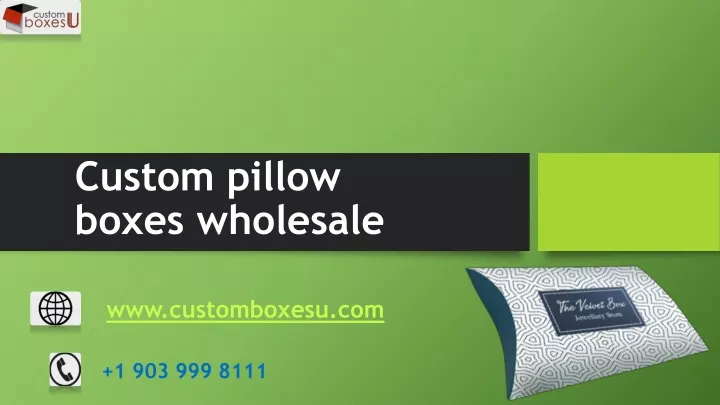 custom pillow boxes wholesale