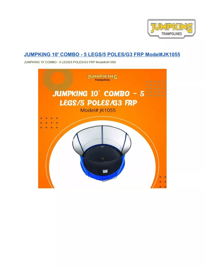 jumpking 10 combo 5 legs 5 poles g3 frp model