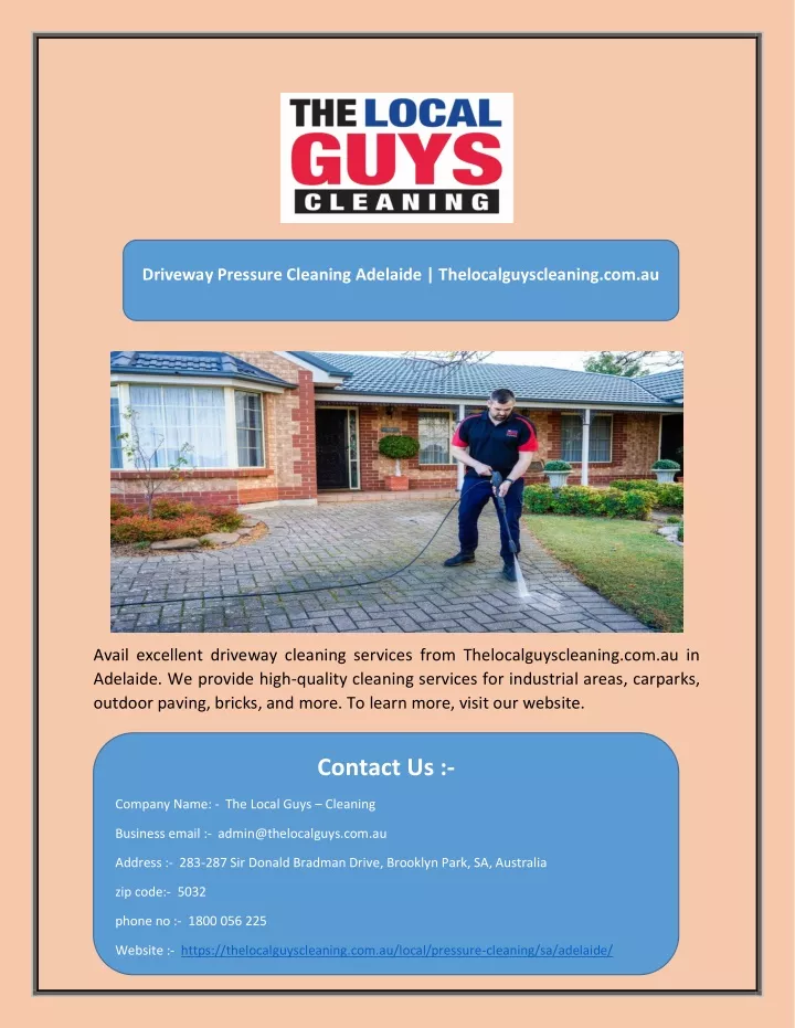 driveway pressure cleaning adelaide