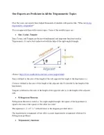 Our Experts are Proficient in All the Trigonometric Topics - slide 1