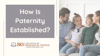 How Is Paternity Established?