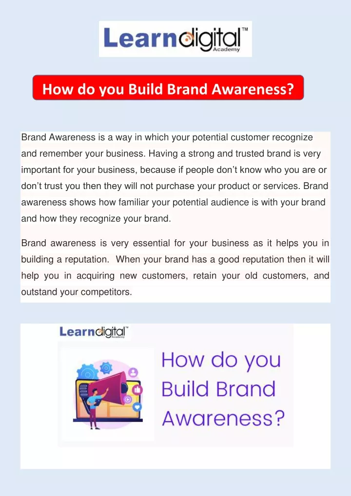 how do you build brand awareness