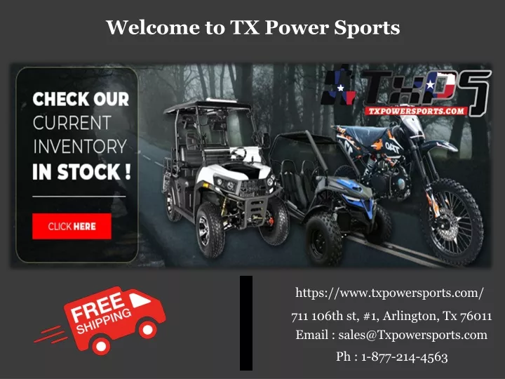 welcome to tx power sports