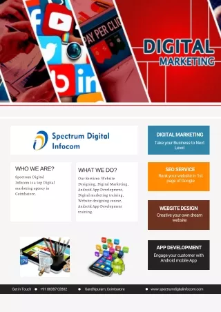 Spectrum Digital Infocom | Digital Marketing Agency in Coimbatore | SEO Service