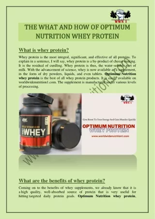 the what and how of optimum the what