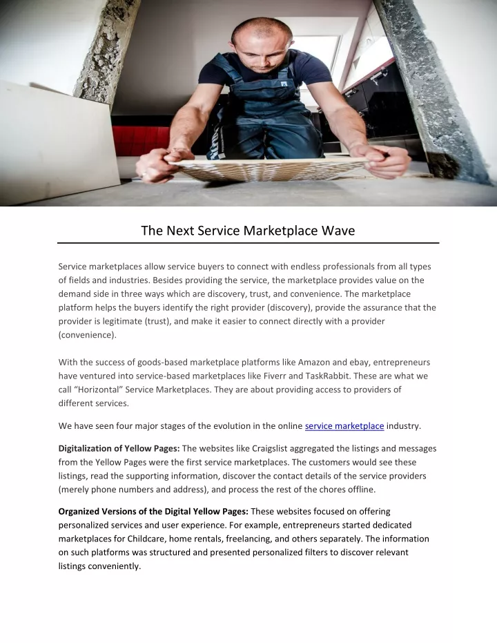 the next service marketplace wave