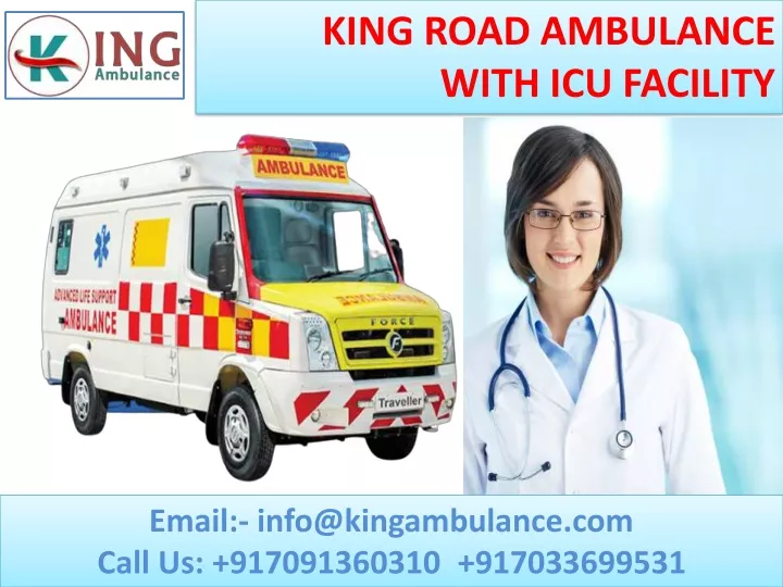 king road ambulance with icu facility