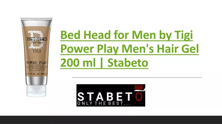 bed head for men by tigi power play men s hair gel 200 ml stabeto