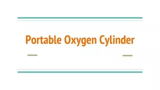 portable oxygen cylinder