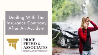 dealing with the insurance company after
