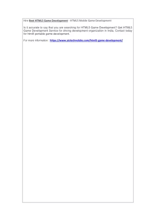 hire best html5 game development html5 mobile