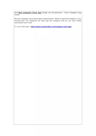 hire best instagram clone app design