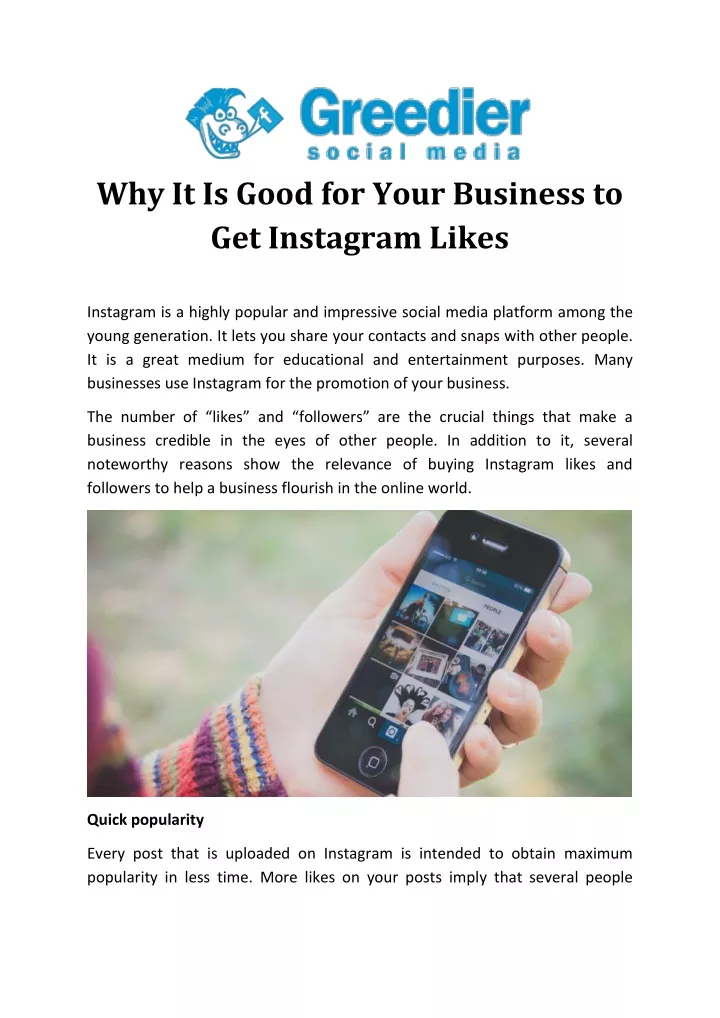 why it is good for your business to get instagram