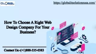 How To Choose A Right Web Design Company For Your Business?