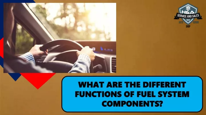 what are the different functions of fuel system