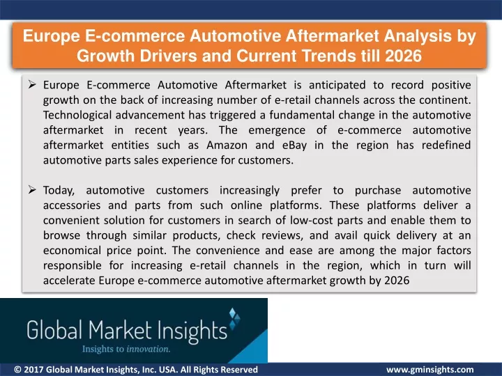 europe e commerce automotive aftermarket analysis