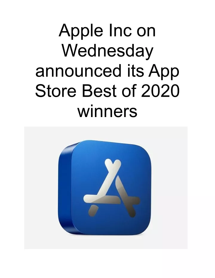 apple inc on wednesday announced its app store