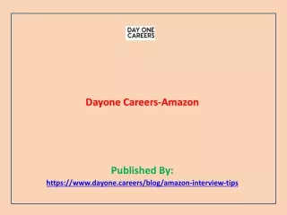 Dayone Careers-Amazon