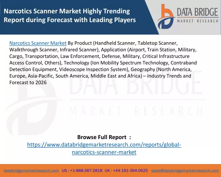 narcotics scanner market highly trending report