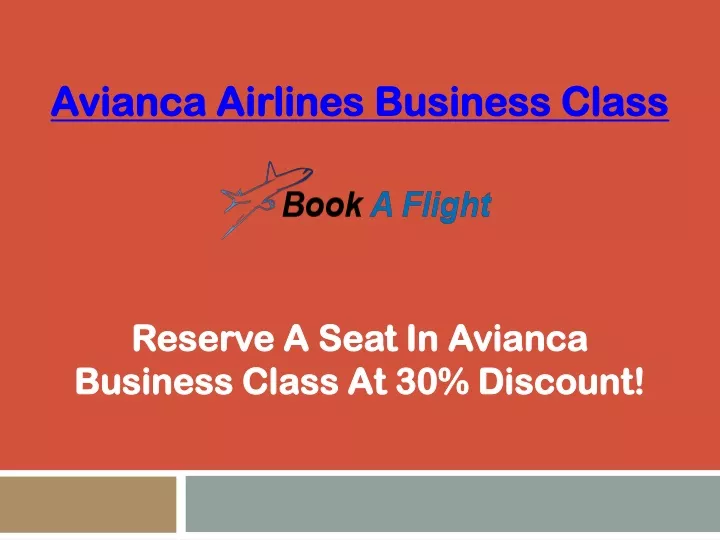 avianca airlines business class