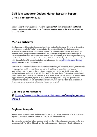 gan semiconductor devices market research report
