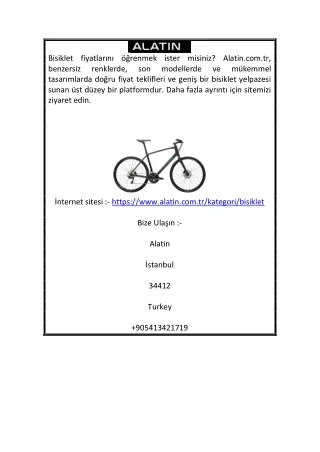 Bisiklet Fiyatları | Alatin.com.tr