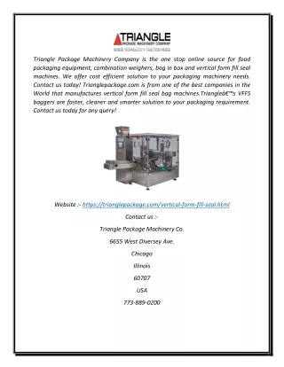triangle package machinery company