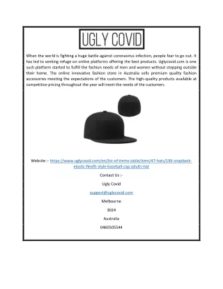 Adjustable Baseball Adults Hat Online | Uglycovid.com