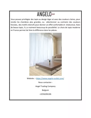 Angelo tapis | angelo-outlet.com
