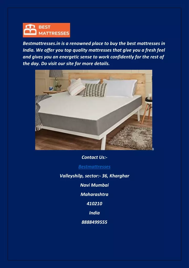 bestmattresses in is a renowned place