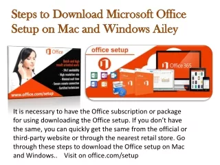 steps to download microsoft office setup