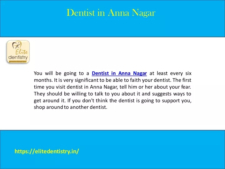 dentist in anna nagar