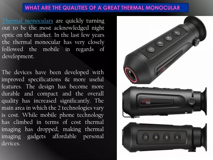 what are the qualities of a great thermal