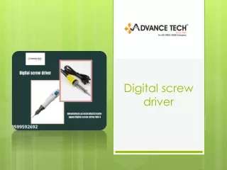 d igital screw driver