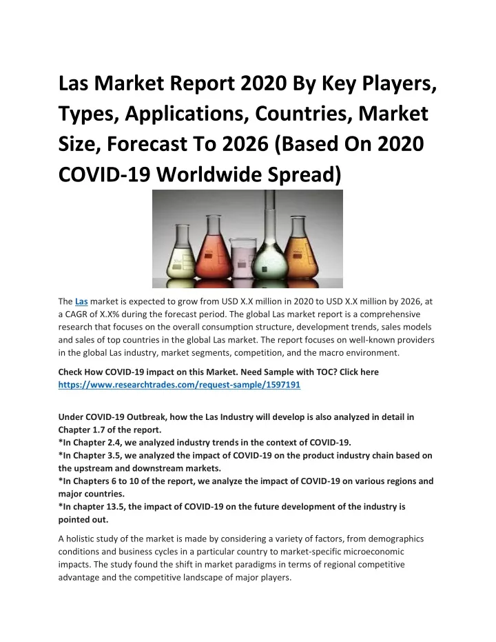 las market report 2020 by key players types