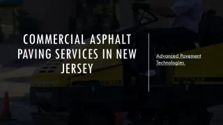 Commercial Asphalt Paving Services In New Jersey