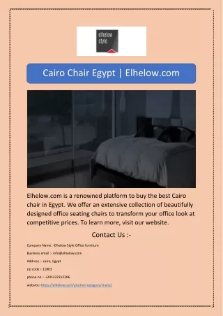 cairo chair egypt elhelow com