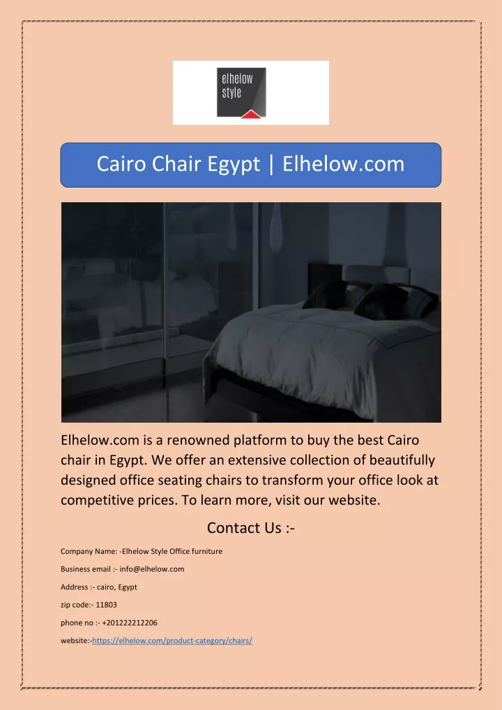 cairo chair egypt elhelow com