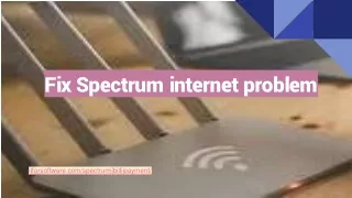 Fix Spectrum internet problem