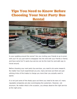 tips you need to know before choosing your next
