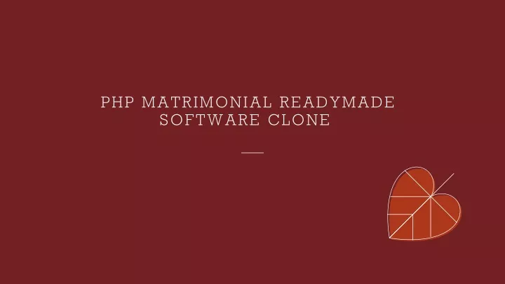 php matrimonial readymade software clone