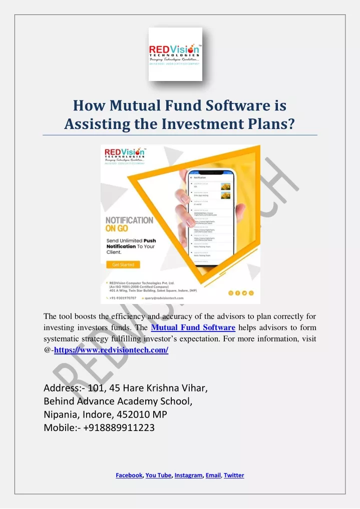how mutual fund software is assisting