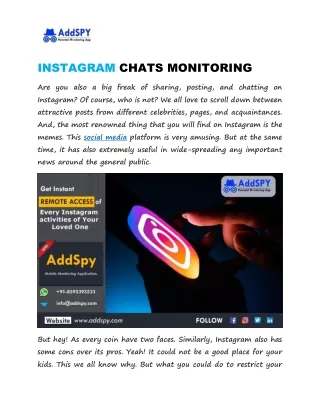 INSTAGRAM CHATS MONITORING